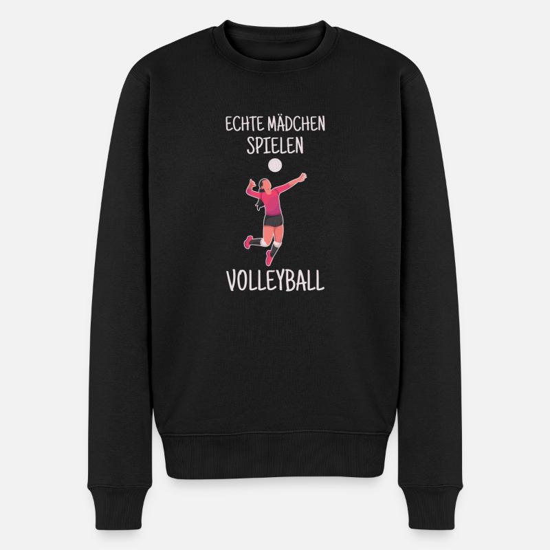 Volleyball filles - Pull Premium bio Homme - noir