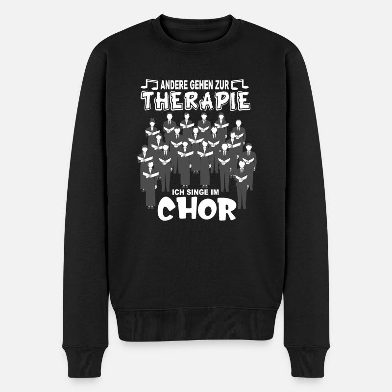 Chor - Männer Premium Bio Pullover - Schwarz