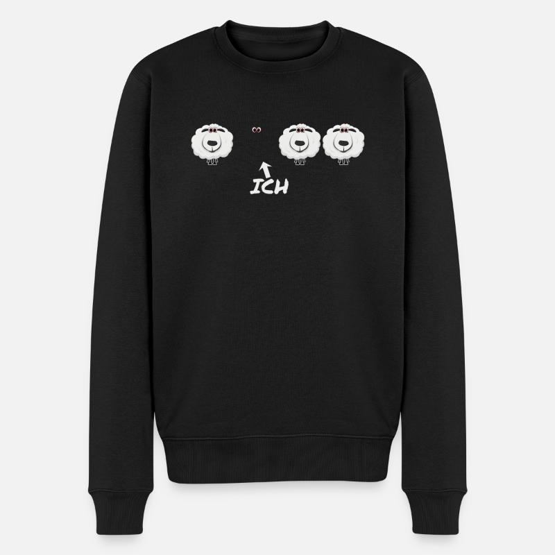 ovins moutons - Pull Premium bio Homme - noir