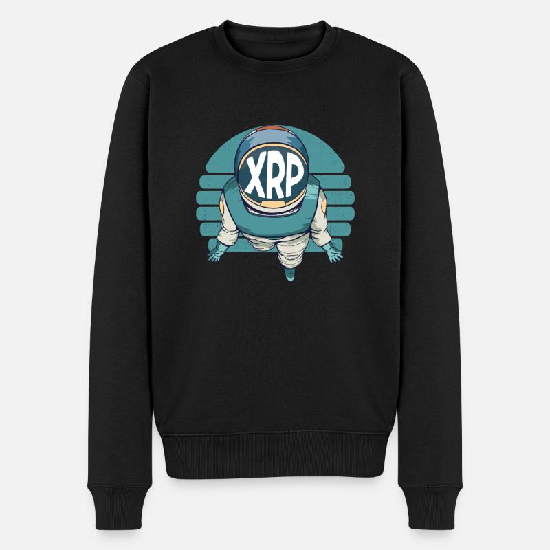XRP astronaute Ripple Crypto Cryptocurcy - Pull Premium bio Homme - noir