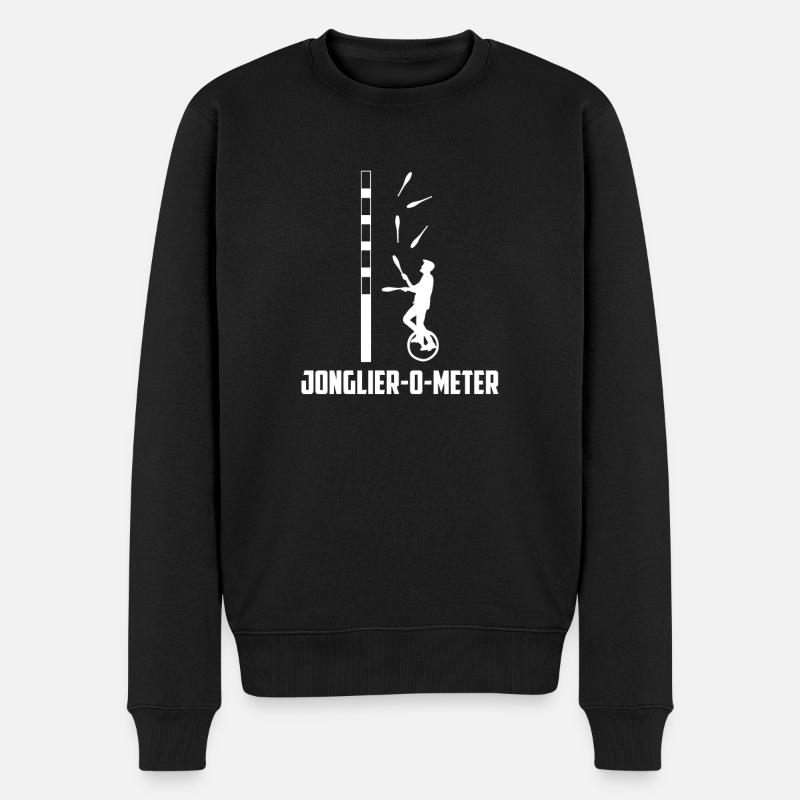 Jonglieren Jongleur - Männer Premium Bio Pullover - Schwarz
