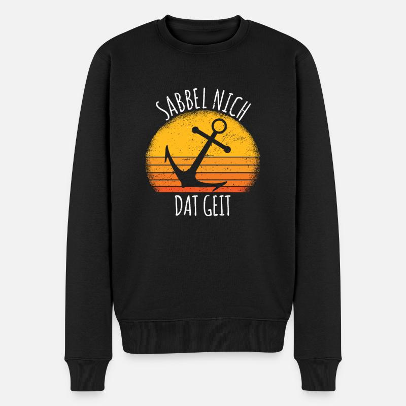 Sabbel nich dat geit sprüche humor Geschenk - Männer Premium Bio Pullover - Schwarz