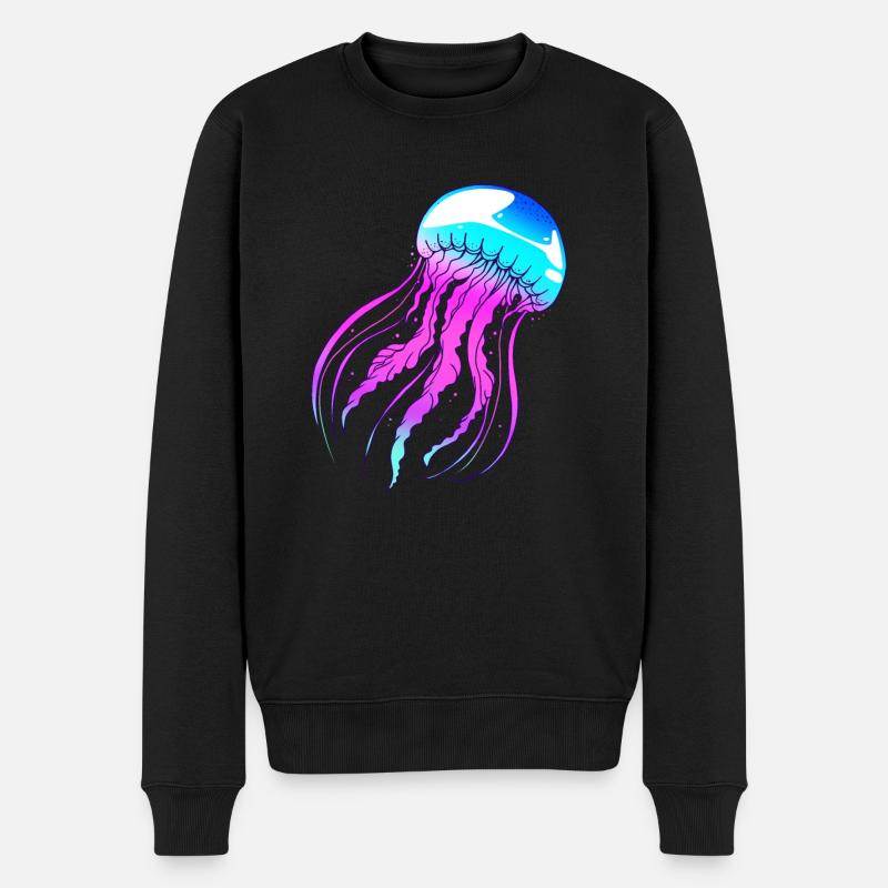 vandmand - Økologisk premium-sweatshirt til mænd - sort