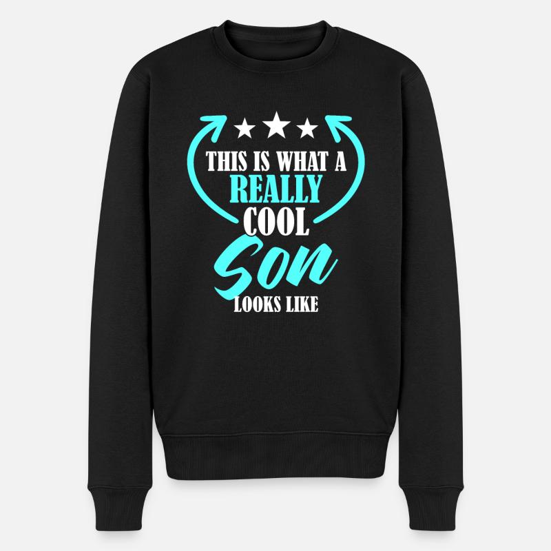 Fils cool - Pull Premium bio Homme - noir