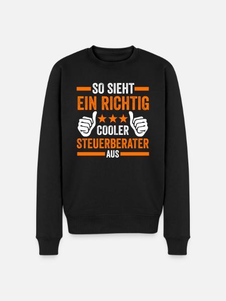 Steuerberater Steuererklärung - Männer Premium Bio Pullover - Schwarz