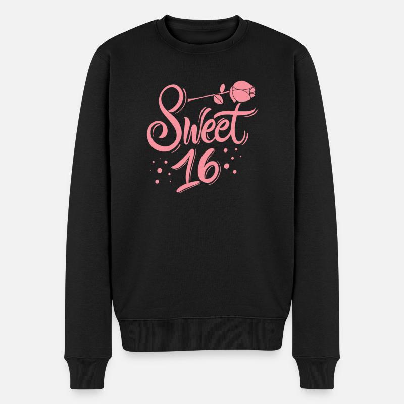 Sweet 16e anniversaire - Pull Premium bio Homme - noir