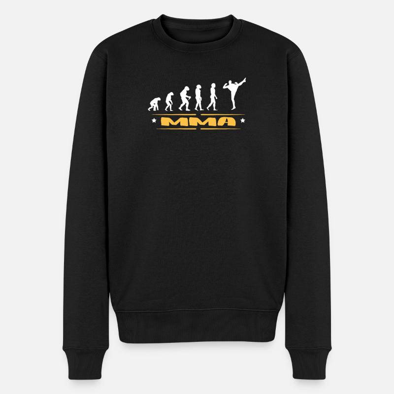 EVOLUTION MMA - Männer Premium Bio Pullover - Schwarz