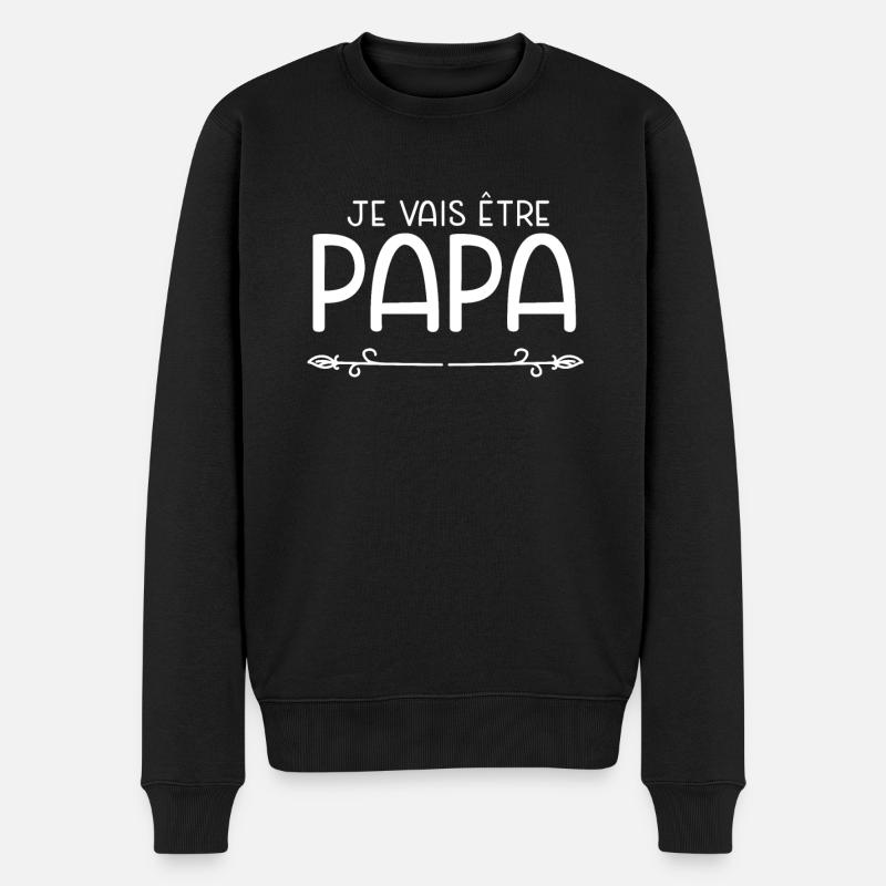je vais être papa - Pull Premium bio Homme - noir