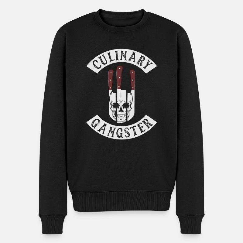 Culinary Gangster for Cooking Lovers and Chefs - Pull Premium bio Homme - noir
