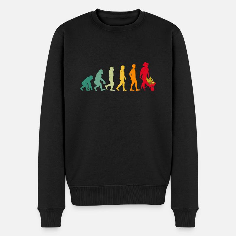 Lustiges Garten Spruch Design - Männer Premium Bio Pullover - Schwarz