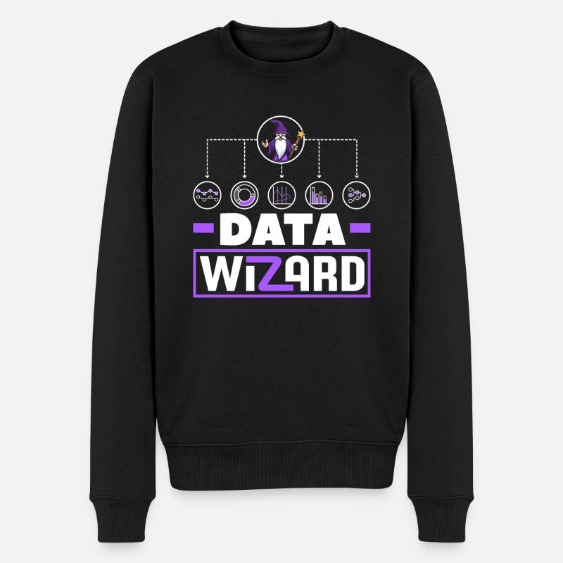 Datenanalyse Datenassistent Engineering Business - Männer Premium Bio Pullover - Schwarz