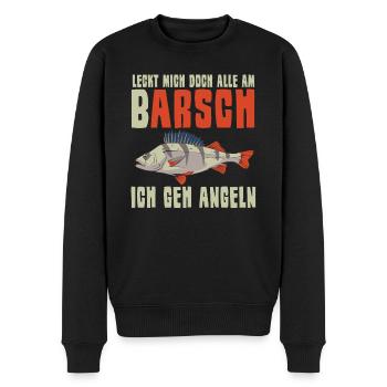 Va te faire foutre pêche - Pull Premium bio Homme - noir - Devant - Nico (187cm)