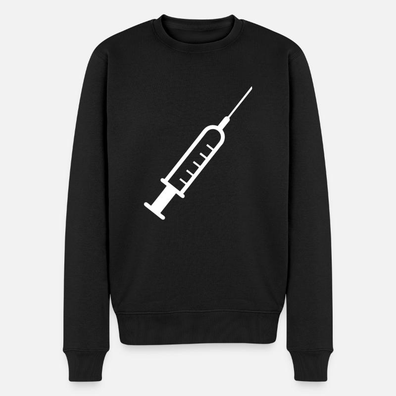Seringue Médecine Vaccination - Pull Premium bio Homme - noir