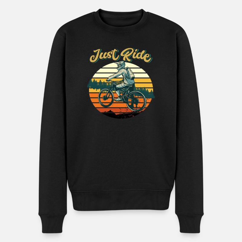 Vélos vélos vélo rétro vélo - Pull Premium bio Homme - noir