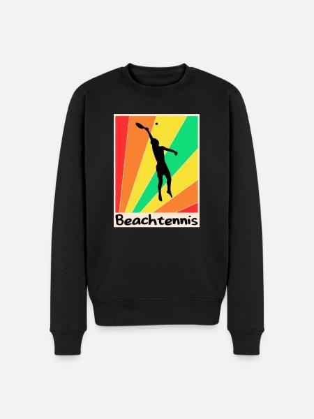 Beach tennis poster Tenis Playa - Men's Premium Organic Jumper - black