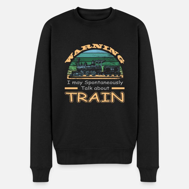 Train/Train/Locomotive talk about Trains - Pull Premium bio Homme - noir