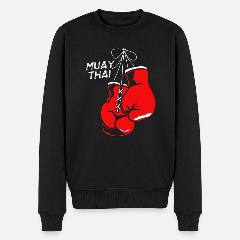 Muay Thai - Pull Premium bio Homme - noir