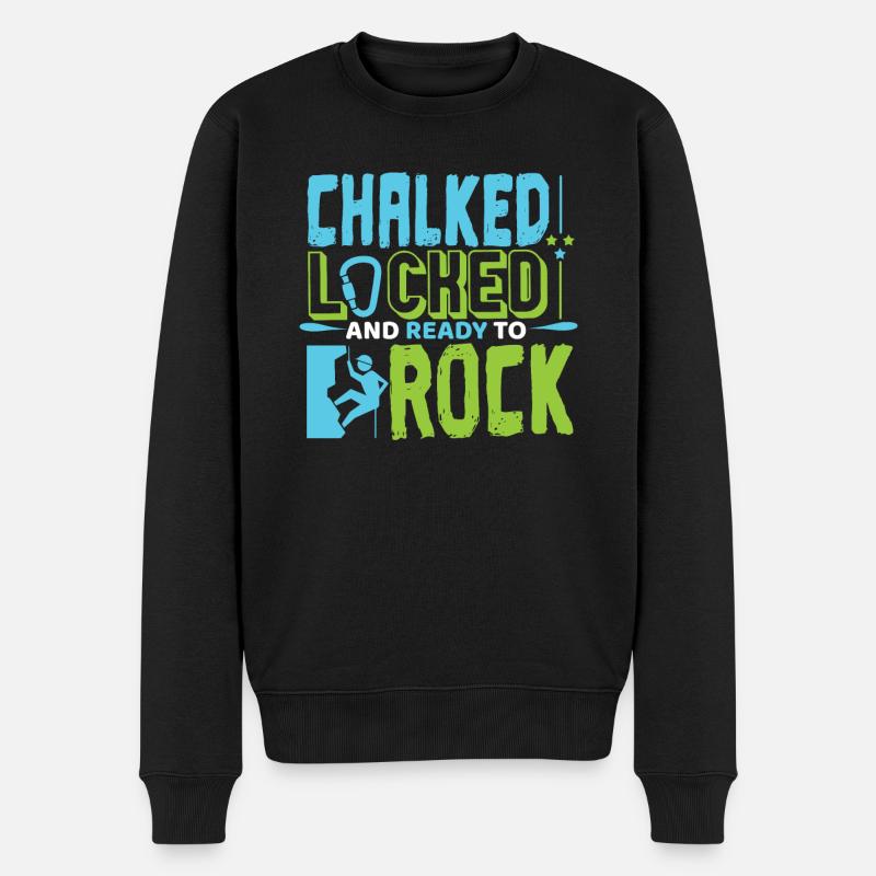 Escalader la roche - Pull Premium bio Homme - noir