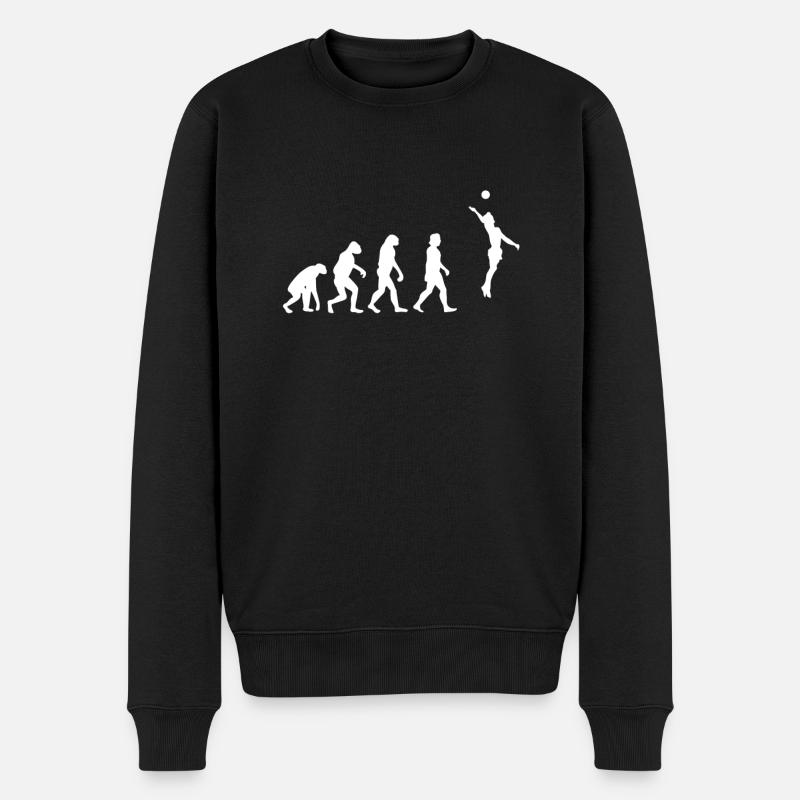Volley-ball Evolution Beach Volleyball cadeau - Pull Premium bio Homme - noir