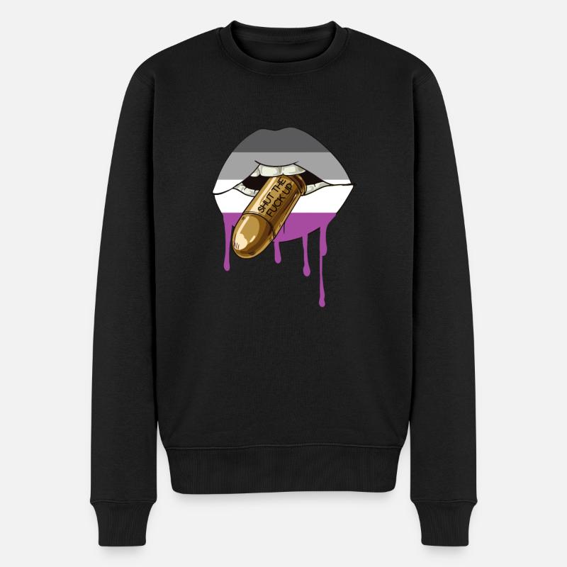 Asexual Asexuel Parade Drapeaux Design - Pull Premium bio Homme - noir