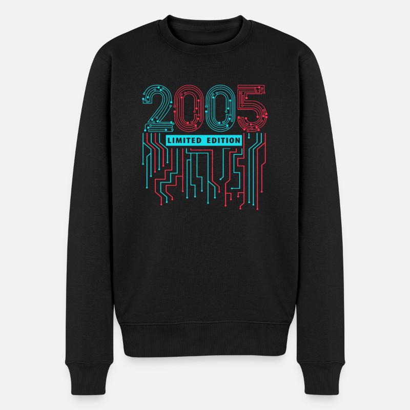 2005 Limited Edition - Männer Premium Bio Pullover - Schwarz