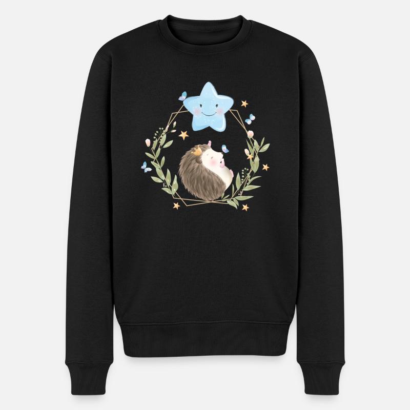 Doux bébé hérisson - Pull Premium bio Homme - noir