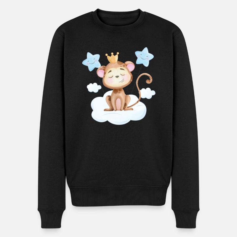 Singe doux bébé - Pull Premium bio Homme - noir