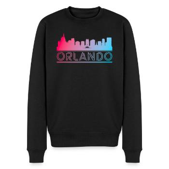 Orlando Ville Voyage - Pull Premium bio Homme - noir - Devant - Nico (187cm)