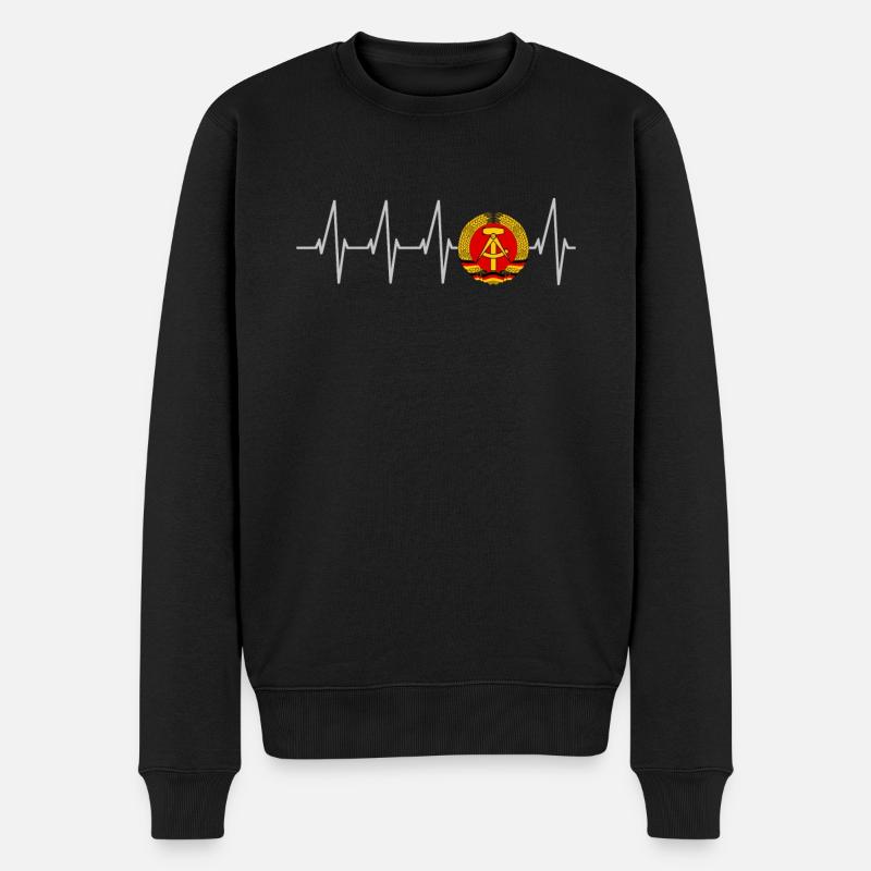 Ossi original : Culte de l’Est – Battement de cœur d’Ossi - Pull Premium bio Homme - noir