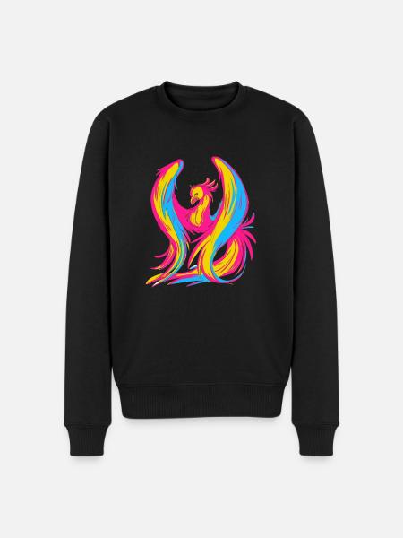 Pansexual Pride Funny Design Farver af PANSEXUAL - Økologisk premium-sweatshirt til mænd - sort