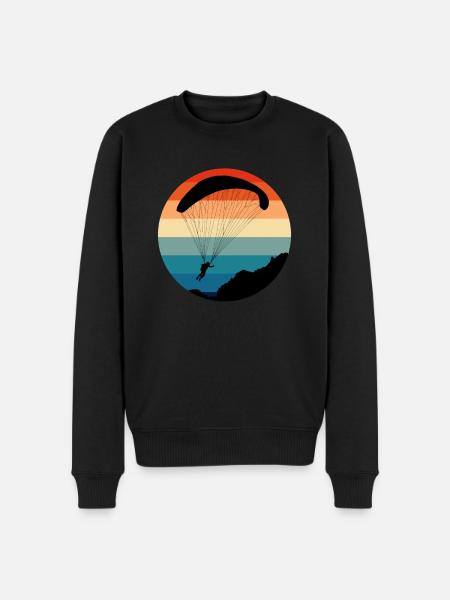 Gleitschirm Flieger Paraglider Pilot Paraglide - Men's Premium Organic Jumper - black