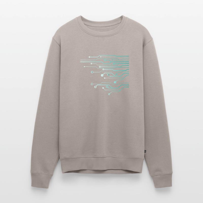 Computer Circuit Engineer Computer Nerd Männer Premium Bio Pullover