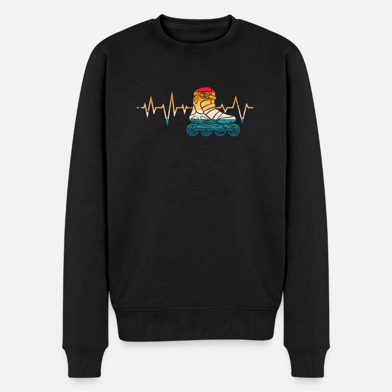 Roller Patinage, patin à roulettes, filles, enfants - Pull Premium bio Homme - noir