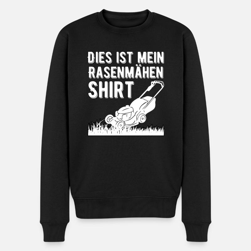 Gartenarbeit Garten Rasenmähen Gärtner - Männer Premium Bio Pullover - Schwarz