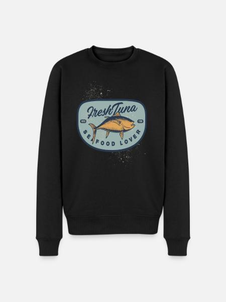 Fresh Tuna Tuna Seafood - Men's Premium Organic Jumper - black