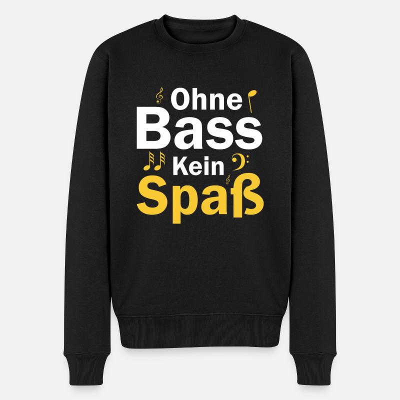 Kein Spaß ohne Bass - Männer Premium Bio Pullover - Schwarz