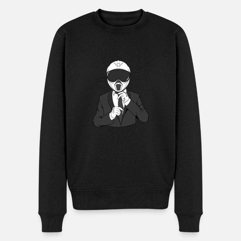 Moto Buisness Tie Motard - Pull Premium bio Homme - noir