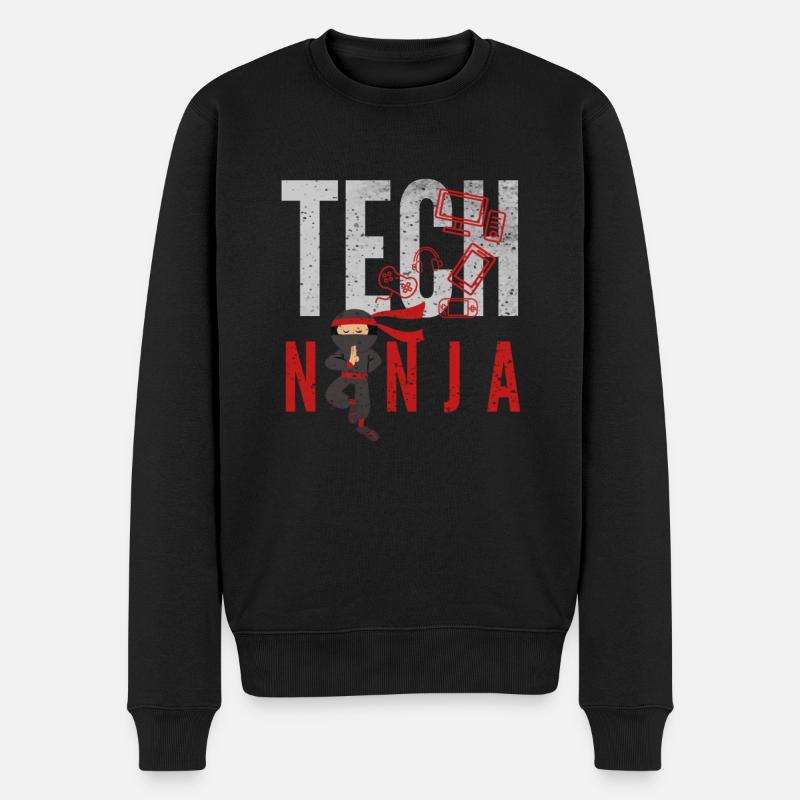 tech, tech analyst, programmateur, - Pull Premium bio Homme - noir