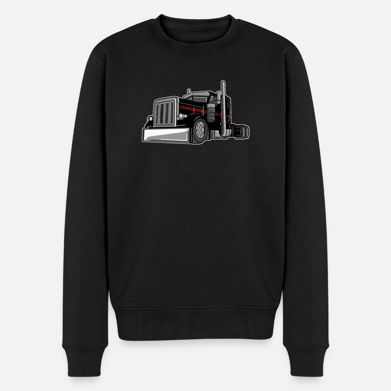 Camion routier camion routier - Pull Premium bio Homme - noir