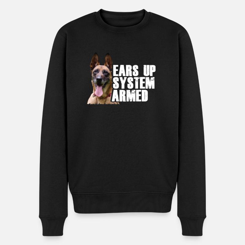 Belgian Shepherd Dog I Mechelaar I Malinois - Pull Premium bio Homme - noir
