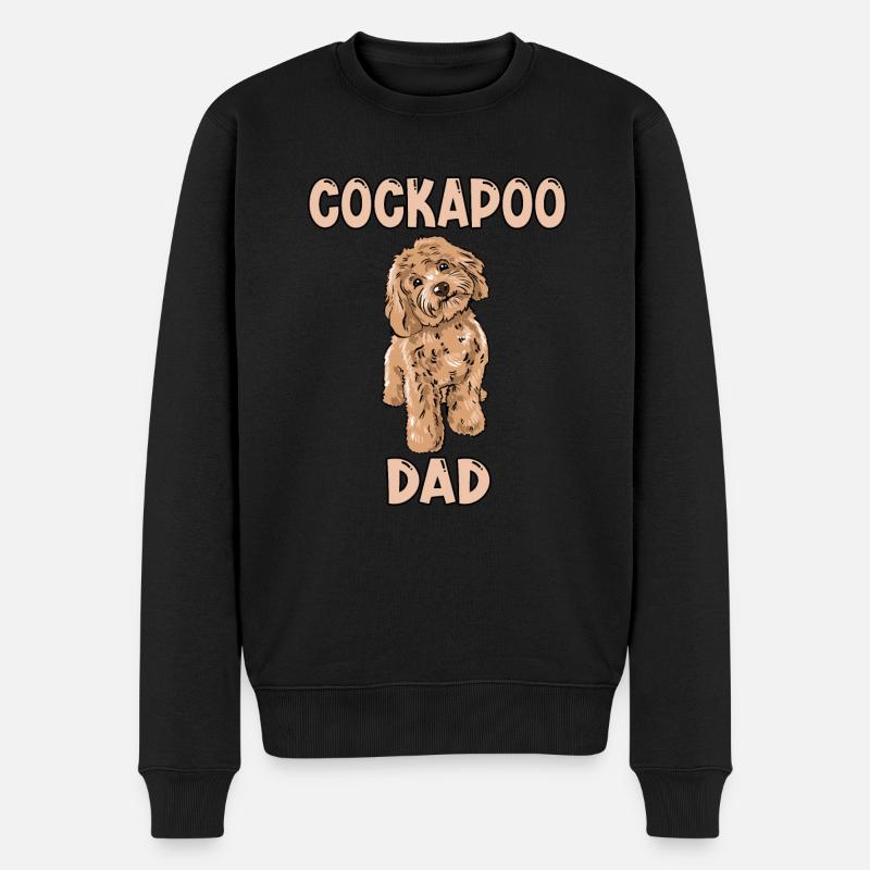 Papa Cockapoo - Pull Premium bio Homme - noir