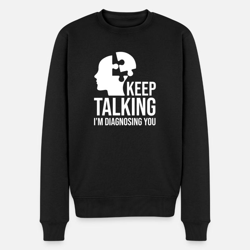 Psychotherapie Therapeut Psychotherapeut - Männer Premium Bio Pullover - Schwarz