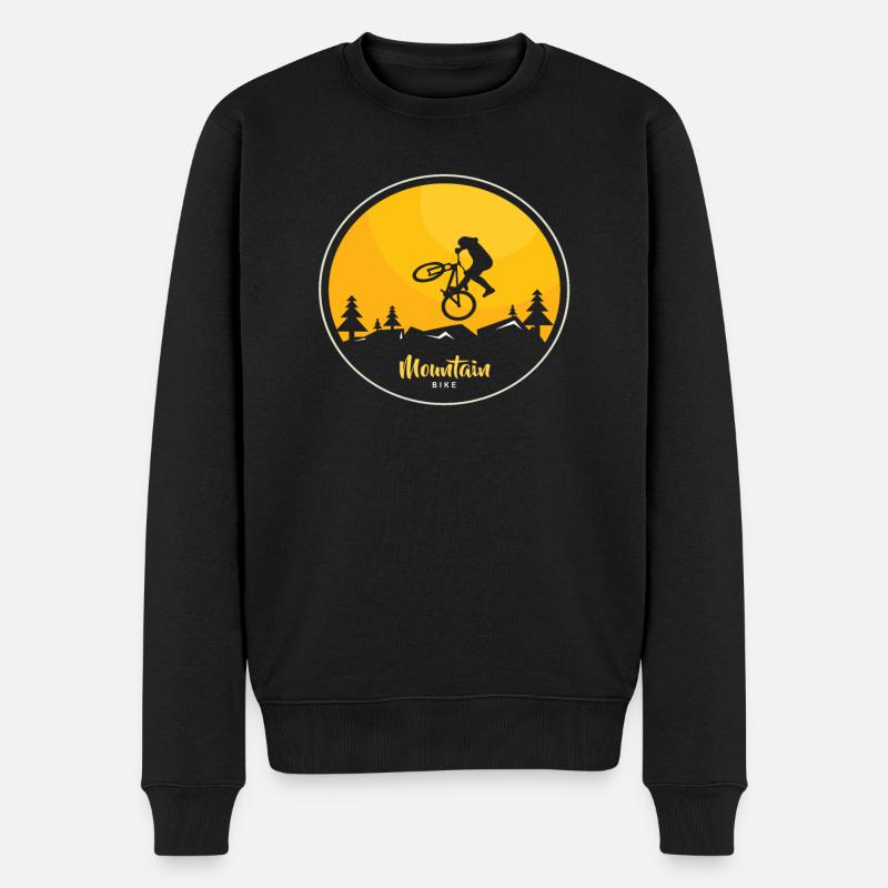 Vélo VTT Vélo Downhill Vélo - Pull Premium bio Homme - noir