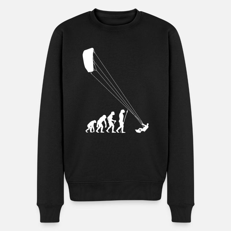 Evolution Kitesurf Surfer Kitesurf cadeau - Pull Premium bio Homme - noir