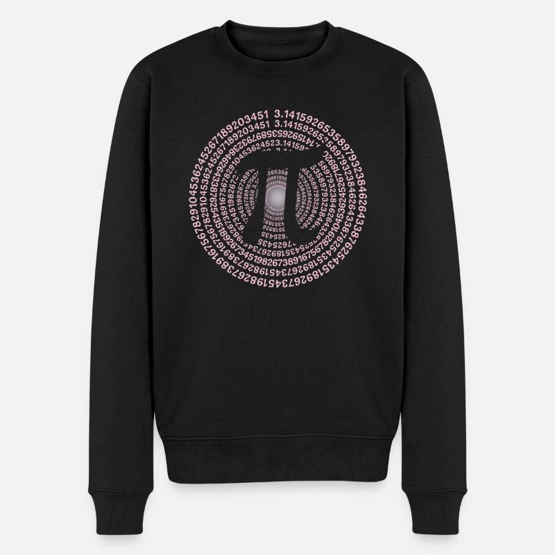 Die Zahl Pi - Männer Premium Bio Pullover - Schwarz