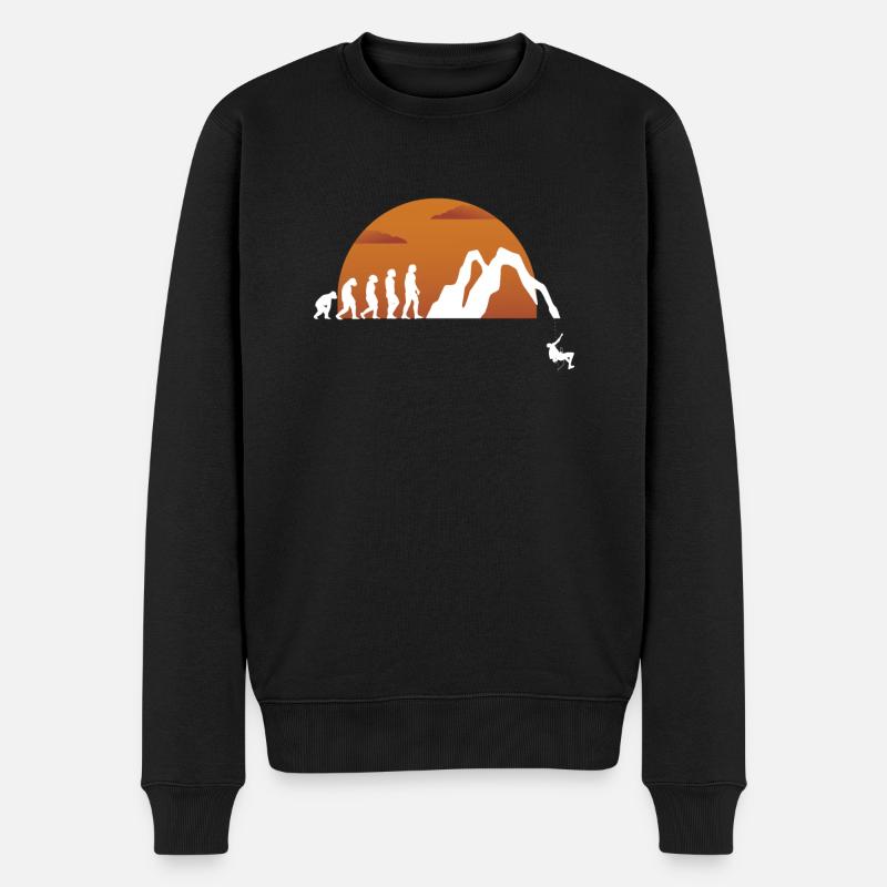 Evolution Spéléologues Cadeau - Pull Premium bio Homme - noir