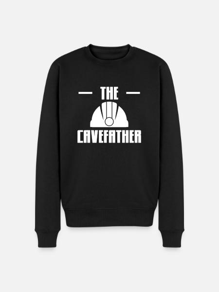 Le T-shirt cavefather spéléologue - Pull Premium bio Homme - noir