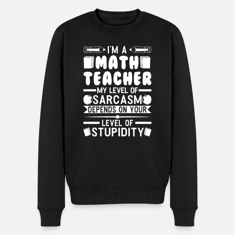 Prof de maths cadeau - Pull Premium bio Homme - noir