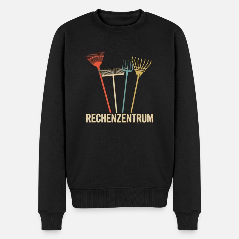Gärtner Rechenzentrum Gartenarbeit Schrebergarten - Männer Premium Bio Pullover - Schwarz