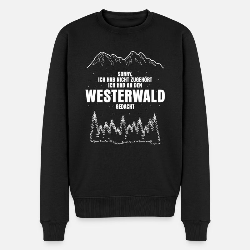Westerwald Westerwälder - Männer Premium Bio Pullover - Schwarz